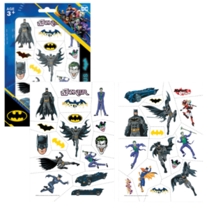 Набор детских временных татуировок “Batman: Герои Готем Сити”, светятся в темноте