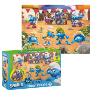 Большой напольный пазл, Смурфики – “Музыка играет”, 40 элем.