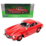 Коллекционный автомобиль Mercedes-Benz 300 SL 1:24 Welly, красный