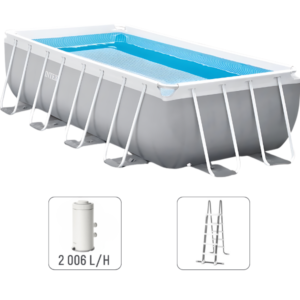 INTEX Бассейн PRISM FRAME RECTANGULAR 300x175x80 см, 3539Л, металлический каркас