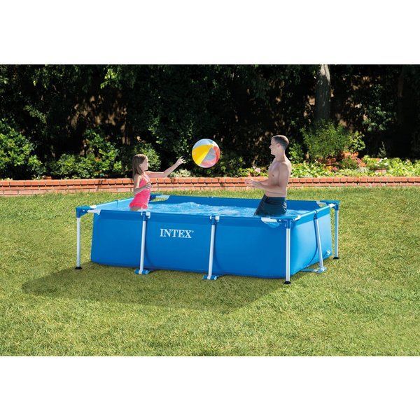 INTEX Бассейн RECTANGULAR FRAME 260x160x65cm, 2282Л, металлический каркас — изображение 2