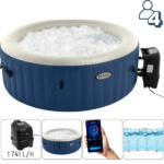 INTEX Надувной СПА джакузи “PureSpa Bubble Blue” 180х66см, 677Л, 4-х местный