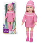 Кукла в розовом костюме, 36 см