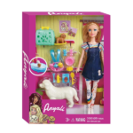 Игровой набор “Кукла с набором для домашних животных”, в сарафане