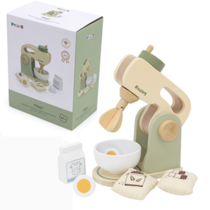 Деревянный игровой набор “Готовим с миксером”, 6 предметов