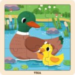 Деревянный пазл “Уточки”  9 эл.