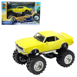 Металлический Monster Truck 1:38 1968 Chevrolet Camaro Z28, Big Wheel
