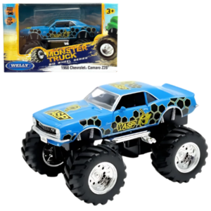 Металлический Monster Truck 1968 Chevrolet Camaro Z28 1:38, Big Wheel