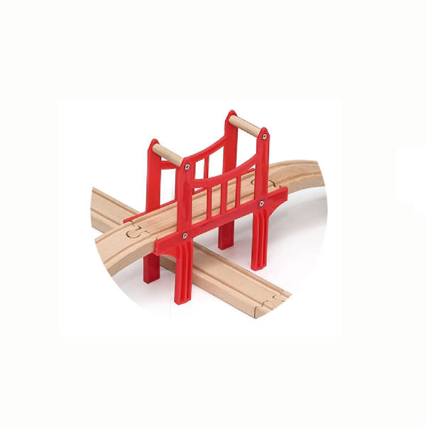 Деревянная железная дорога с поездом и аксессуарами, 39 элементов — изображение 12