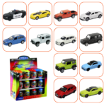 Коллекционные Металлические Машинки 1:60 WELLY, 12 моделей KINDER (24C)