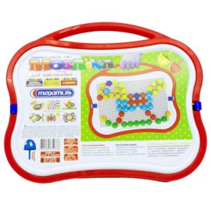 Игровой набор в чемоданчике “Мозаика для самых маленьких” 100 эл.