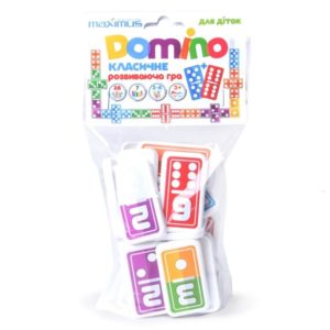 Настольная игра “Разноцветное домино с цифрами”