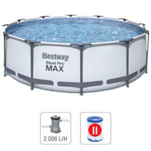 Bestway Бассейн Steel Pro Max 366x100cm, 9150Л, метал каркас