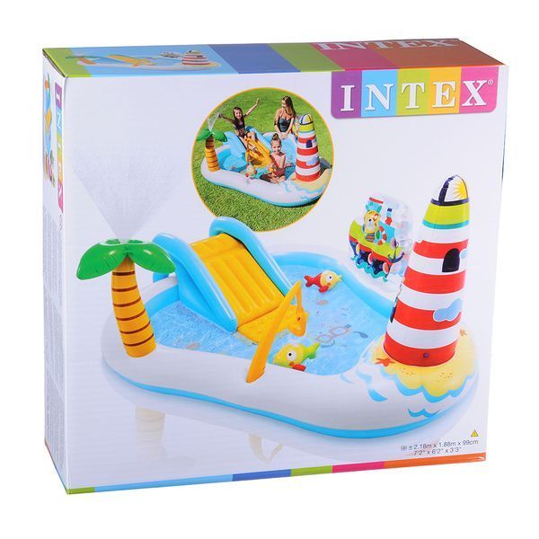 INTEX Надувной игровой центр “Рыбалка” 218x188x99 см, 182л, до 81кг, 2+ — изображение 3