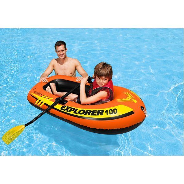 INTEX Надувная лодка "Explorer 100", 147x84x36 см, до 55кг, 6+ — изображение 2