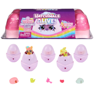 Радужный набор “Rainbow Splash” с мини-фигурками и аксессуарами, Hatchimals Alive