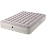 INTEX Надувной матрас “Velur Prestige” 152x203X30 см с портативным USB-насосом 5V, до 272 кг