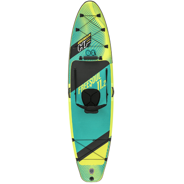 Bestway SUP-доска 2 в 1 Freesoul Tech Convertible 340 х 89 х 15 см с сиденьем, веслом, насосом — изображение 36