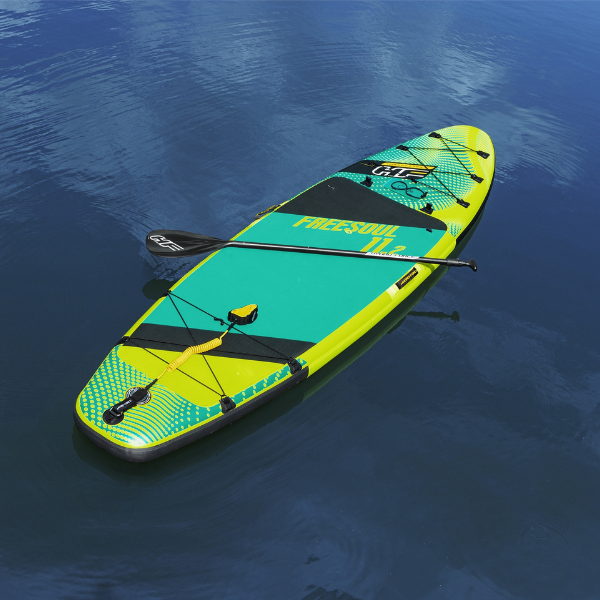 Bestway SUP-доска 2 в 1 Freesoul Tech Convertible 340 х 89 х 15 см с сиденьем, веслом, насосом — изображение 47