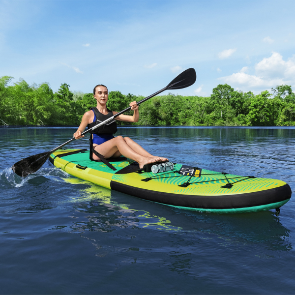 Bestway SUP-доска 2 в 1 Freesoul Tech Convertible 340 х 89 х 15 см с сиденьем, веслом, насосом — изображение 53