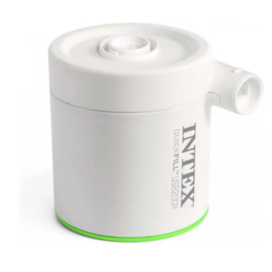 INTEX Насос электрический “QuickFill USB200R” USB 5В, 2А, перезаряжаемый, пауэрбанк, 2 насадки