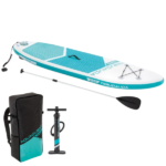 INTEX Доска для сап сёрфинга – SUP-доска “Aqua Quest 240” 244x76x13 см, насос, весло, сумка, 8+, до 90 кг