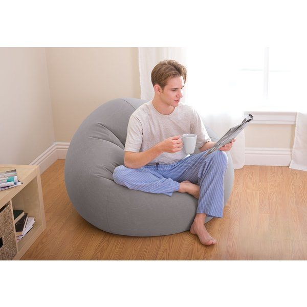 INTEX Кресло VELUR 114x114x71cm BEANLESS BAG — изображение 2