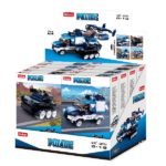 КОНСТРУКТОР POLICE 4 INTO 1, 4 модели, от 105 до 116 элем.