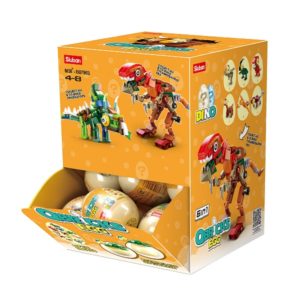 КОНСТРУКТОР QBRICKS — Egg Dino, 12 моделей, от 40 до 50 элем.