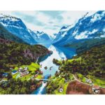 Картина по номерам 40*50 см (в упаковке) – Альпы 