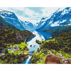 Картина по номерам 40*50 см (в упаковке) – Альпы 