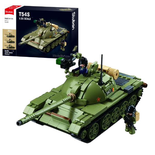 Конструктор "Танк T-54C", масштаб 1:35, 604 элем.