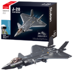 Конструктор “Самолет-невидимка Стелс J20SS ”, масштаб 1:44, 953 элем.