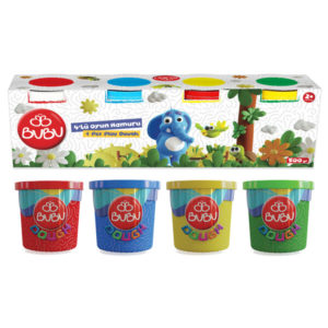 Тесто для лепки PLAY DOUGH в баночках, 4 х 125 г
