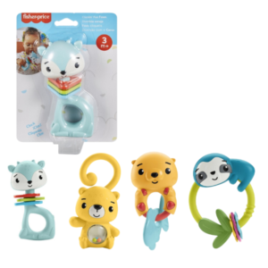 Fisher-Price для малышей “Погремушка” для прорезывания зубов и развитие мелкой моторики в ассорт.