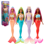 Кукла Barbie Dreamtopia “Русалка с разноцветными волосами”, 4 модели