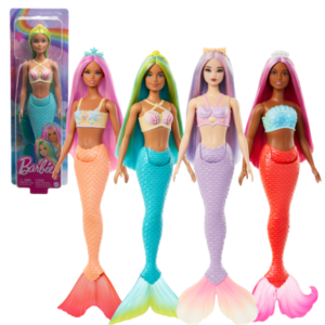 Кукла Barbie Dreamtopia “Русалка с разноцветными волосами”, 4 модели