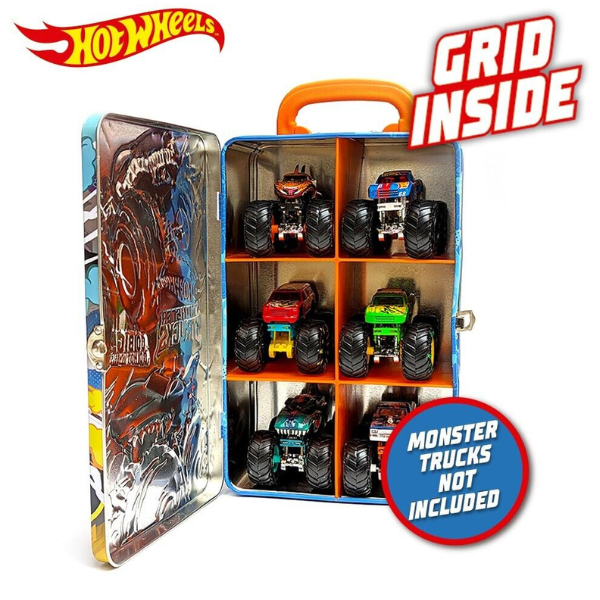 Hot Wheels Контейнер для хранения 6 машинок серии Monster Trucks — изображение 11