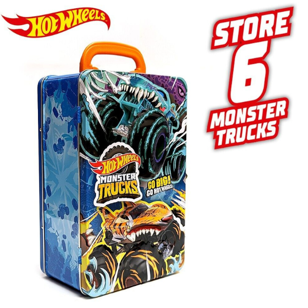 Hot Wheels Контейнер для хранения 6 машинок серии Monster Trucks — изображение 7