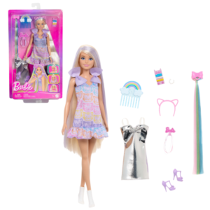 Кукла Barbie “Fun & Fancy” c аксессуарами для создания причёсок
