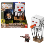 Игровой набор Minecraft Movie — Гаст с атакой (свет, звук, снаряд) + фигура пиглина