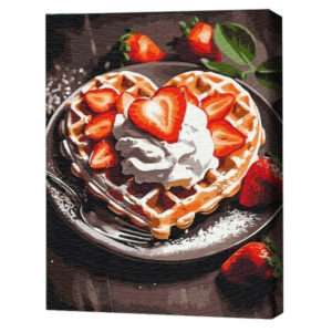 Картина по номерам 30*40 см (без упаковки) – Сладкий десерт