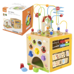 Деревянный бизикуб Viga Toys 5 в 1