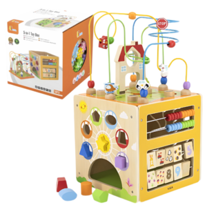 Деревянный бизикуб Viga Toys 5 в 1
